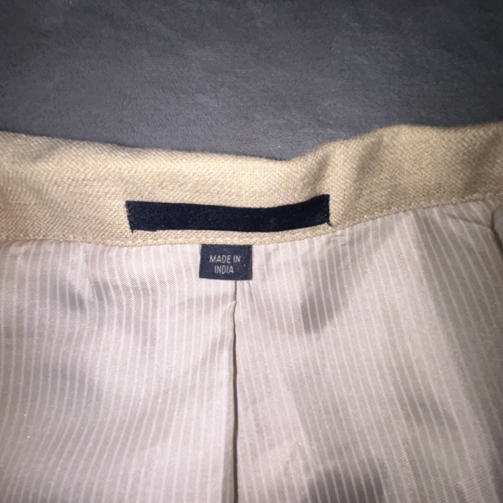 Jos A Bank 1905 Sport Coat 52L Beige Linen Wool Blend Blazer Two Button Jacket - Picture 4 of 14